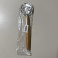 Danish Dough Whisk, 13", Stainless Steel Wire Head, Wooden Handle, Bread Mixer