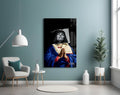 Contemporary Virgin Glass Wall Art || Designer Collection