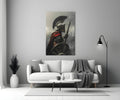 Realistic Spartan Warrior Glass Wall Art