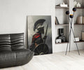 Realistic Spartan Warrior Glass Wall Art