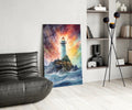 Lighthouse Glass Wall Art || Designer Collection