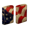 Multi Sided American Flag Design Zippo Lighter