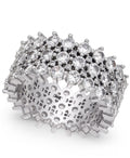 Inc International Concepts Silver-Tone Pave Ring, Size 5