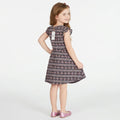 Epic Threads Super Soft Little Girls Geo-Print Fit and Flare Dress, Size 5