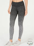 Ideology Gradient Ankle Leggings, Black / White Ombre