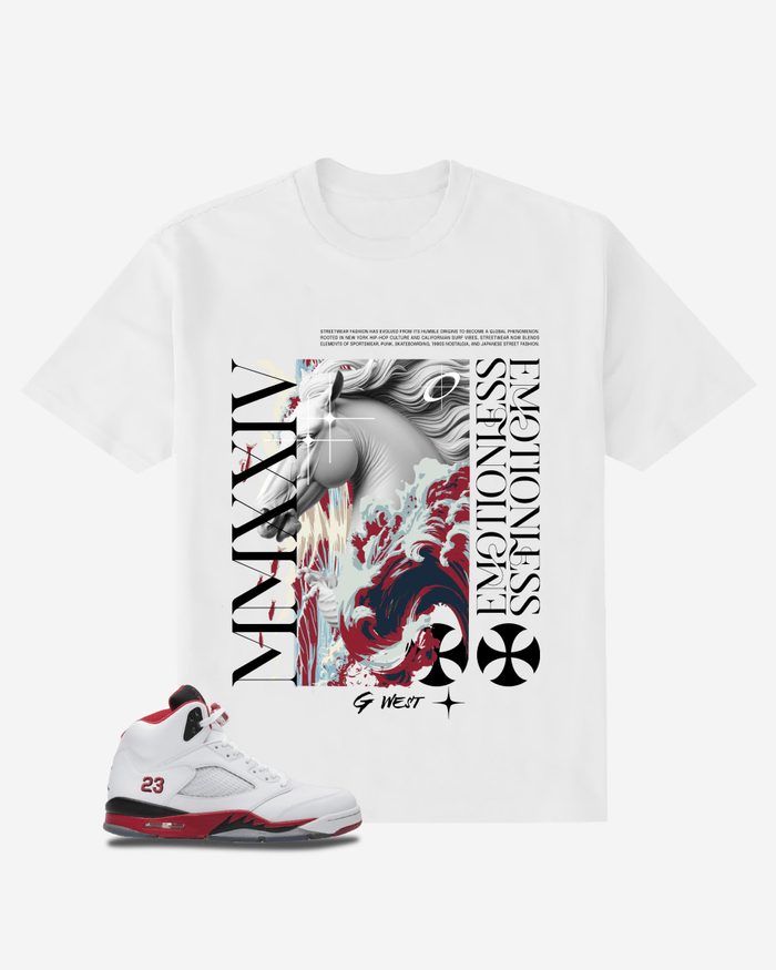 G West Emotionless Wave Oversized T-Shirt Mens