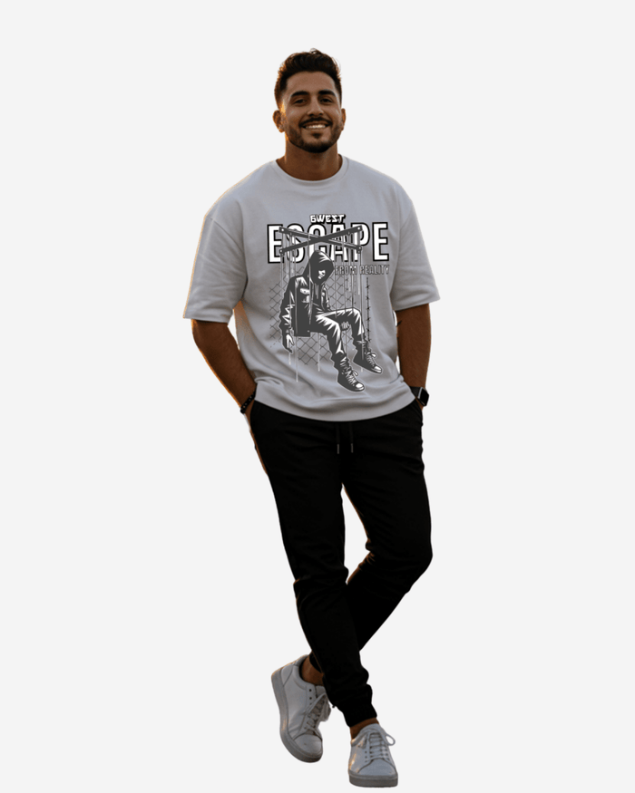 G West Escape From Reality Oversized T-Shirt Mens