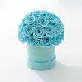 Essence Mint Green Suede Superdome Box | Turquoise Roses