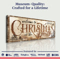 Family Welcome To Christmas Sign