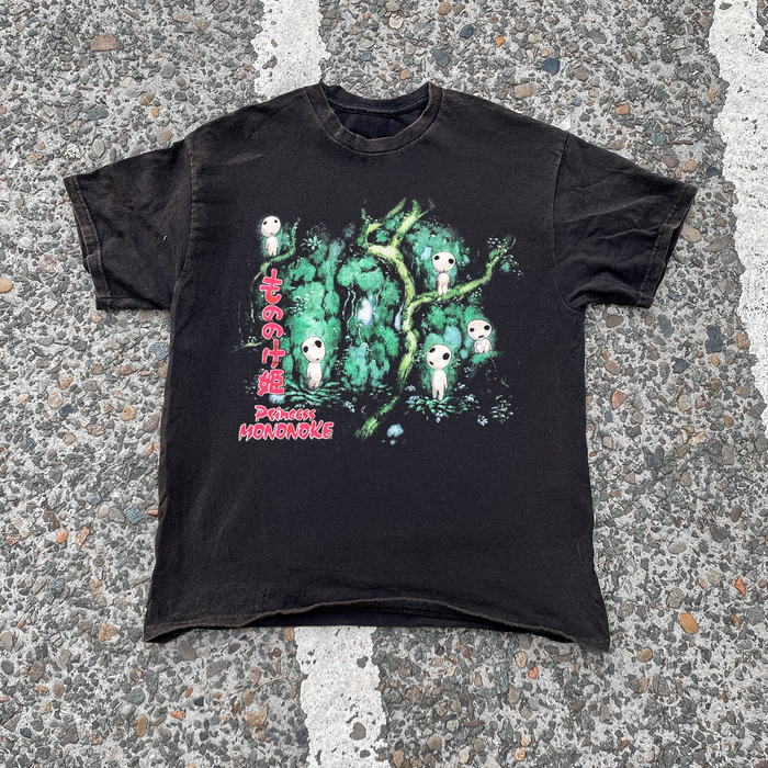 Princess Mononoke 'Kodama' Vintage Black Promo Tee