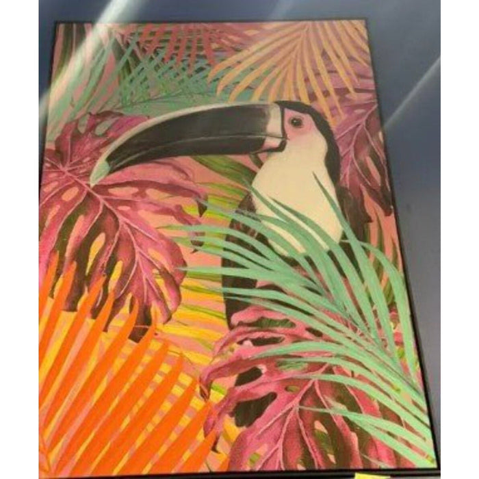 Fluo Toucan Framed Print, 48" x 36" (Approx.)