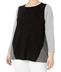 Karen Kane Womens Plus Size Colorblock Sweater, Size 0X