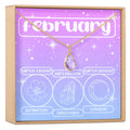 February Birthday Gemstone Necklace