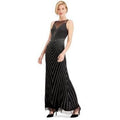 Adrianna Papell Beaded Illusion Mermaid Gown, Size 14
