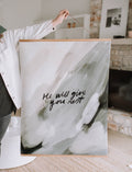 Large Poster: He will give you rest