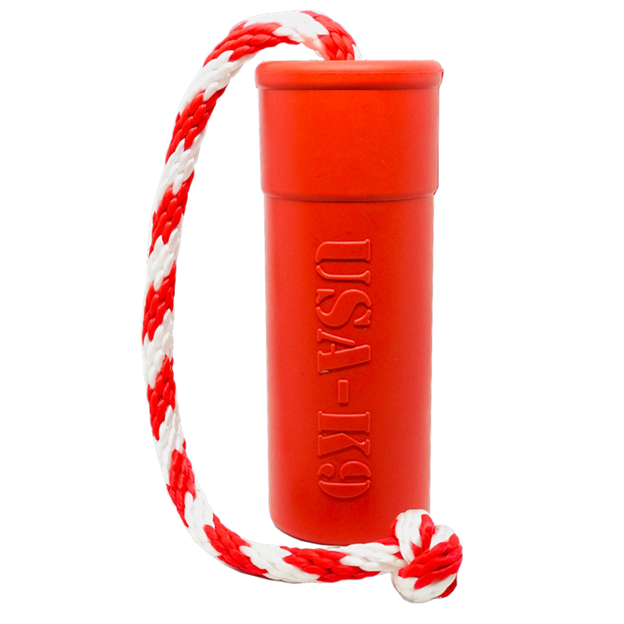 USA-K9 Firecracker Floating Training Dummy | K9 Handler Reward Toy | Red | USA Made