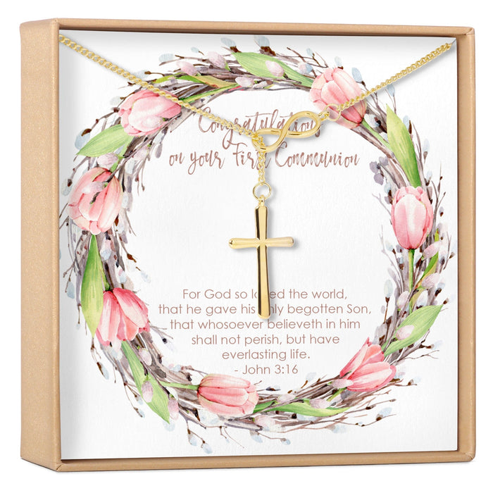 First Communion Cross Necklace
