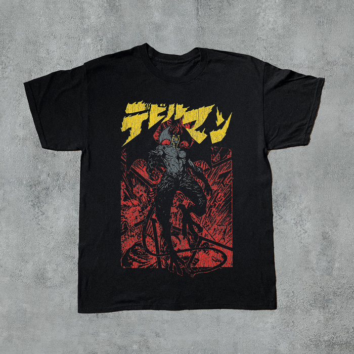 90'S Devilman Anime Black T-Shirt