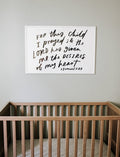 Poster: For this child I prayed