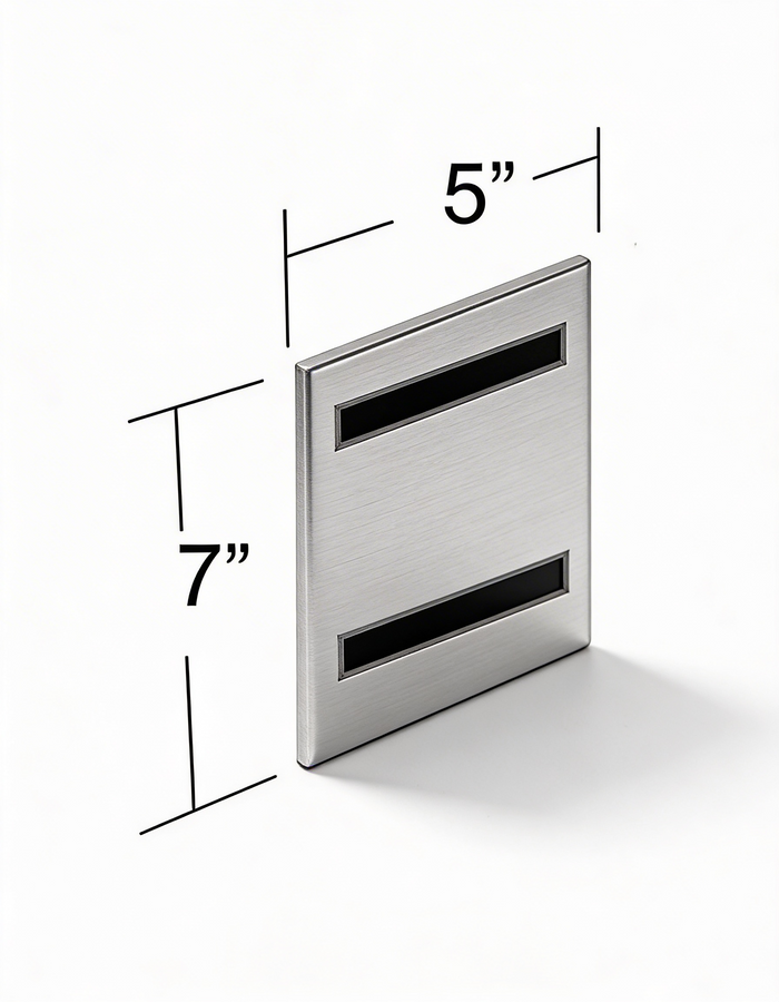 10 - Frames Azar Displays 129927 5 x 7 Vertical U-Frame with Magnetic Strips