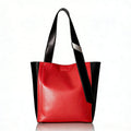 Calvin Klein Black Pink Two Tone Leather Karsyn Tote Bag