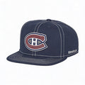 NHL Montreal Canadiens Mens Oversized Logo Flat Visor Flex Cap Large/X-Large