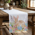 Homewear Linens Spring Garden Bunny 90-Inch Table Runner