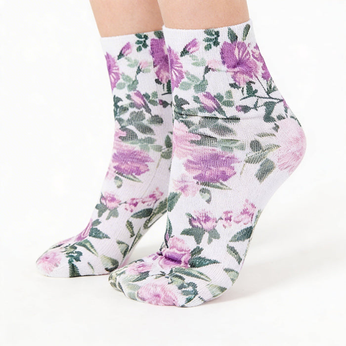 INC Women's Floral Anklet Socks One Pair One Size