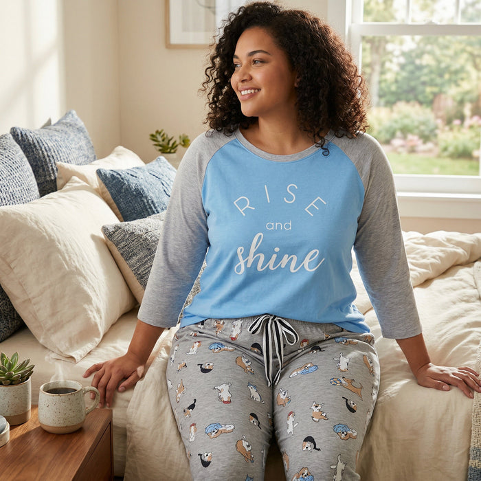 Jenni by Jennifer Moore Plus Size Graphic Sleep Top, Size 2X
