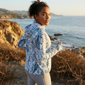 Womens Nike Dri-Fit Printed Full Zip Training Jacket Hoodie, Size Small