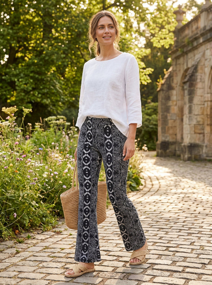 Stoosh Size Small Palazzo Paisley Pants, Size XS
