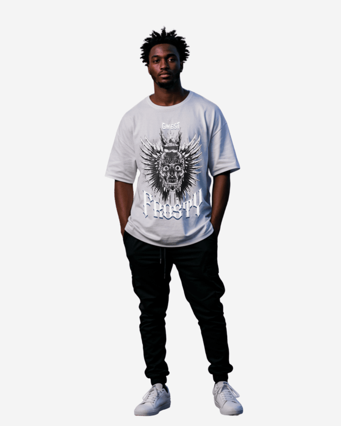 G West Frosty Crown Oversized T-Shirt Mens