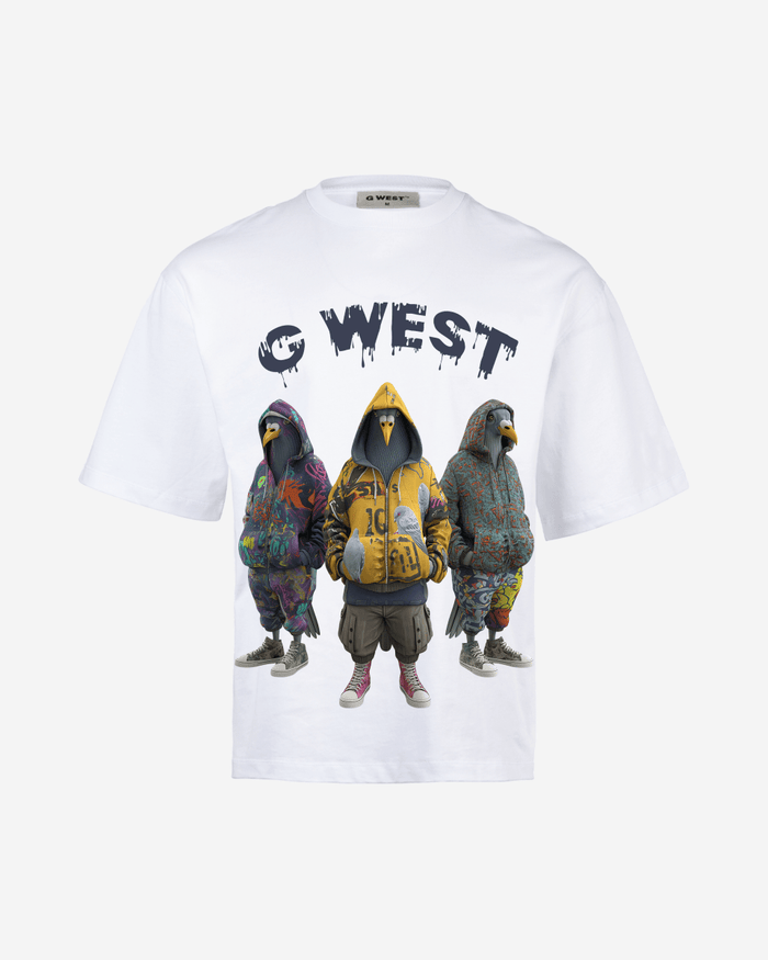 G West Mens 3 Peigion Oversized Tee