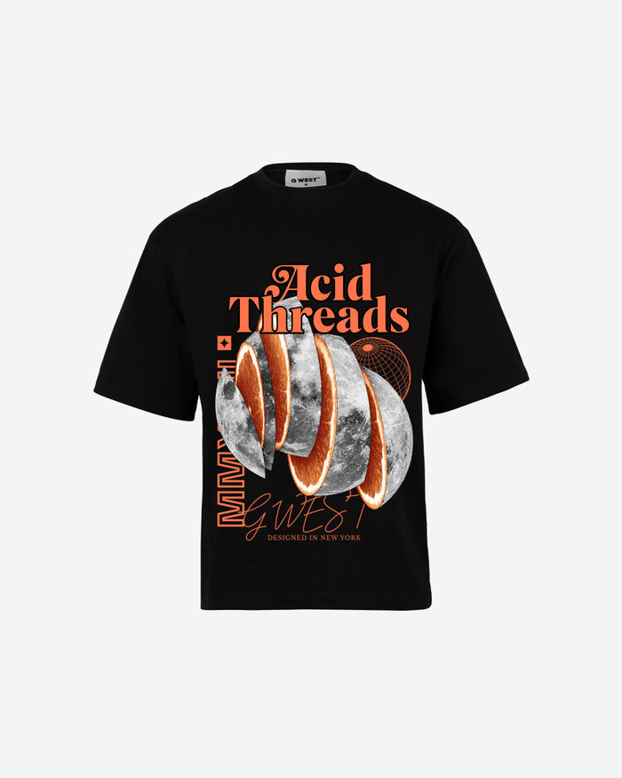 G WEST ACID THREADS OVERSIZED T-Shirt Mens