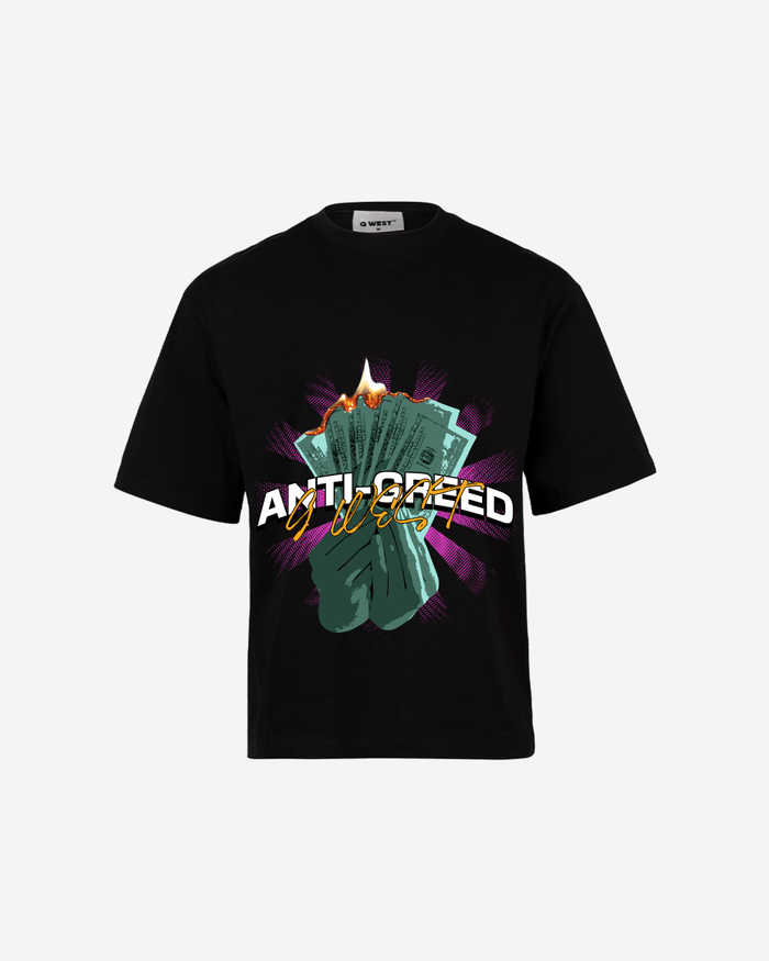 G WEST ANTI GREED OVERSIZED T-Shirt Mens