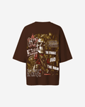 G West Womens Being Enlightened Acid Wash Premium Oversized Tee