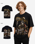 G West Mens Being Enlightened Acid Wash Premium Oversized Tee