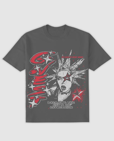 G West Mens Breaking The Cycle Oversized  Tee