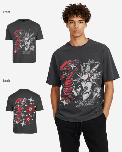 G West Mens Breaking The Cycle Oversized  Tee