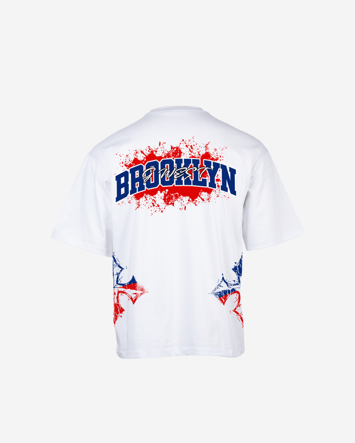 G West Brooklyn Blood Arch Logo Oversized T-Shirts