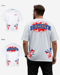 G West Brooklyn Blood Arch Logo T-Shirts Big and Tall