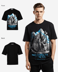 G WEST BUILD RESISTANCE IN HARD TIME OVERSIZED T-Shirt Mens