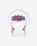 G West Chicago Blood Arch Logo Oversized T-Shirts