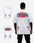 G West Chicago Blood Arch Logo T-Shirts Big and Tall