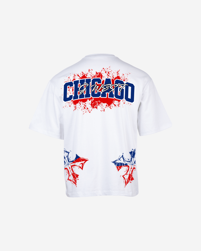 G West Chicago Blood Arch Logo T-Shirts Big and Tall