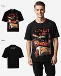 G WEST CLUB Oversized T-Shirt Mens
