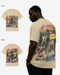 G West Cosmic Sky Ride Acid Wash Double Hit T-Shirt Big and Tall Mens