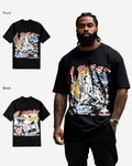 G West Cosmic Sky Ride Double Hit T-Shirt Big and Tall Mens