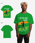 G West Cricket Lets Go India T-Shirt Mens