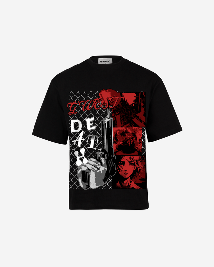 G WEST DEATH OVERSIZED T-Shirt Mens